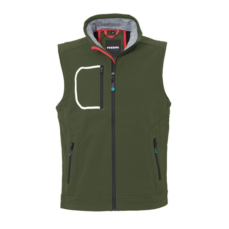 GILET SOFTSHELL ZACK COLORIS VERT TAILLE XL.