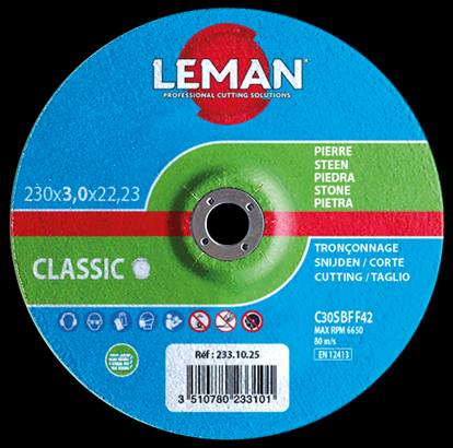 DISQUE BAKELITE POUR PIERRE / MATERIAUX EPAISSEUR 3MM 125