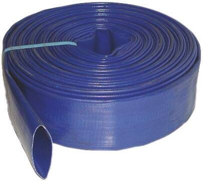 TUYAU ENROULABLE A PLAT EN PVC RENFORCE BLEU Ø 35MM LG 50M REF.06532