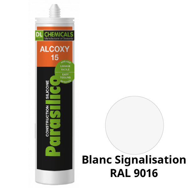 SILICONE ALCOXY RAL9016 COULEUR BLANC PVC 310ML