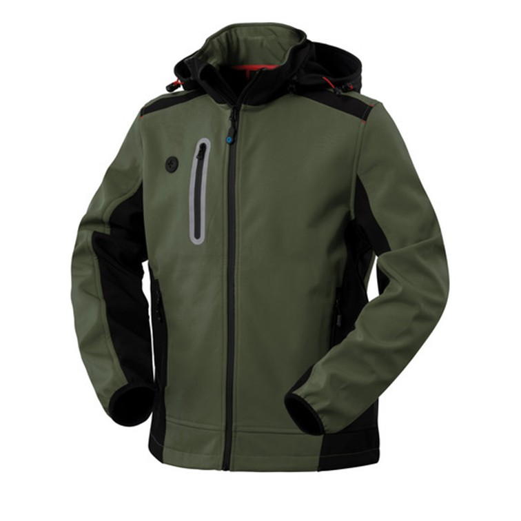 PARKA SOFTSHELL SMARTY COLORIS VERT TAILLE XL.