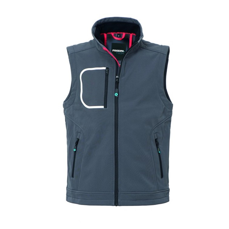 GILET SOFTSHELL ZACK COLORIS GRIS TAILLE M.