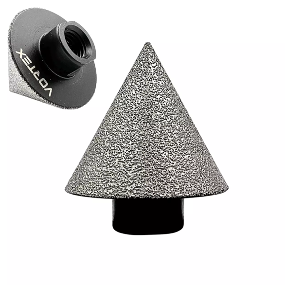 FRAISE DIAMANTEE A FACONNER FORME CONIQUE Ø75MM