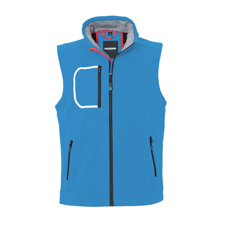 GILET SOFTSHELL ZACK COLORIS CIEL TAILLE L.