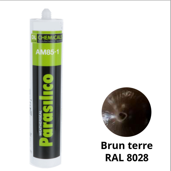 SILICONE NEUTRE BATIMENT MARRON 310 ML RAL8028
