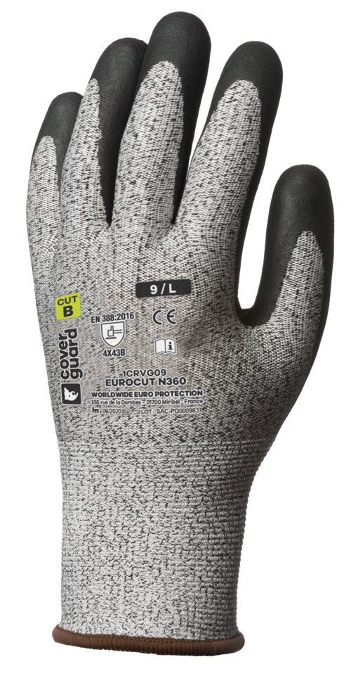 GANTS ANTI-COUPURE MOUSSE NITRILE  T.10  REF. 1CRVG