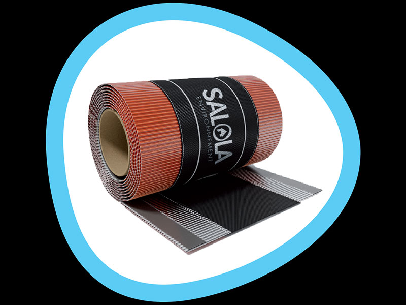 CLOSOIR DE FAITAGE ALU/POLYPRO ROUGE 8004 39CMX5M