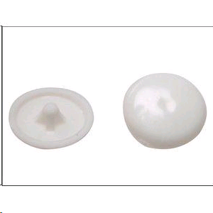 CACHE VIS CLIP PVC BLANC CRUCI2