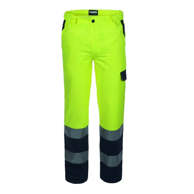 PANTALON HI-VIS BICOULEUR COLORIS JAUNE TAILLE M.