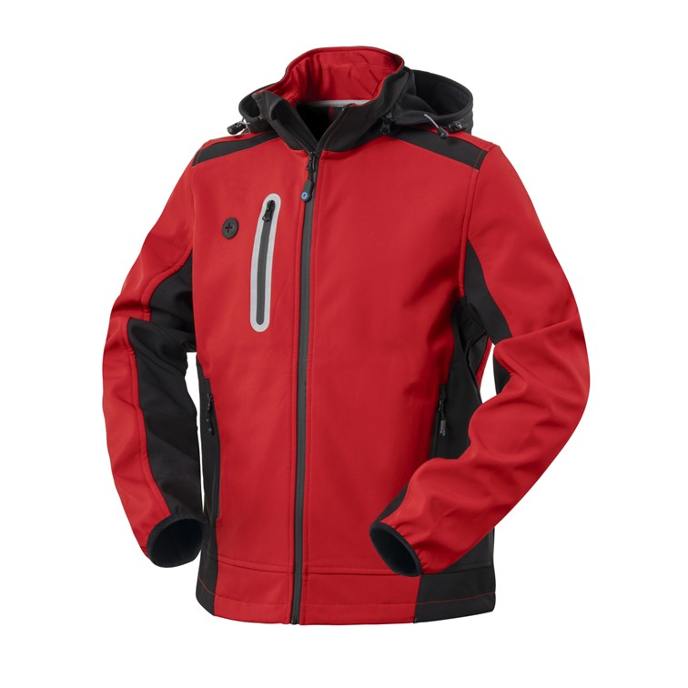 PARKA SOFTSHELL SMARTY COLORIS ROUGE TAILLE M.